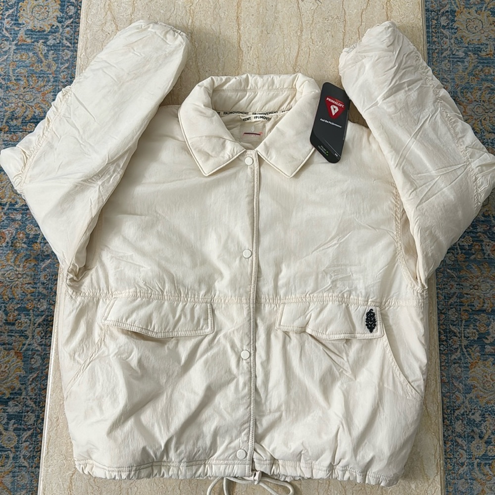 New FP Movement Off The Bleachers Drawcord Jacket. M - Picture 10 of 15